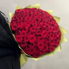 Букет из 101 красной розы (80 см) в Кубинке