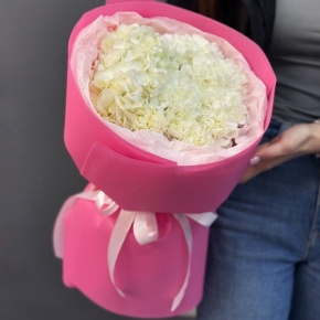 Букет "Гламур" из гортензии и диантусов в Кубинке