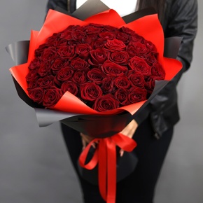 Букет из 51 красной розы (50 см) в Кубинке