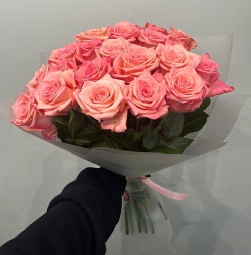 Букет из 21 розовой розы (50 см) в Кубинке