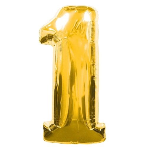 Шар гелиевый цифра 1 (40х102 см) в Кубинке