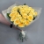 Букет из 21  из пионовидной розы Баттеркап (60 см) в Кубинке
