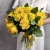 Букет из 25 лимонных роз с рускусом (40 см) в Кубинке Букет из 25 лимонных роз с рускусом (40 см) в Кубинке