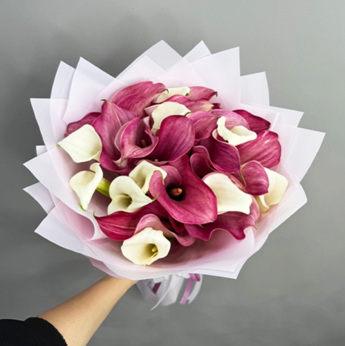 Букет из 25 нежных калл в Кубинке