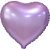 Сердце сиреневое фольгированный шар с гелием (45 см) в Кубинке