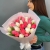 Букет из 25 кораллово-белых тюльпанов в Кубинке