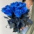 15 синих LUX роз Эквадор (70 см) в Кубинке